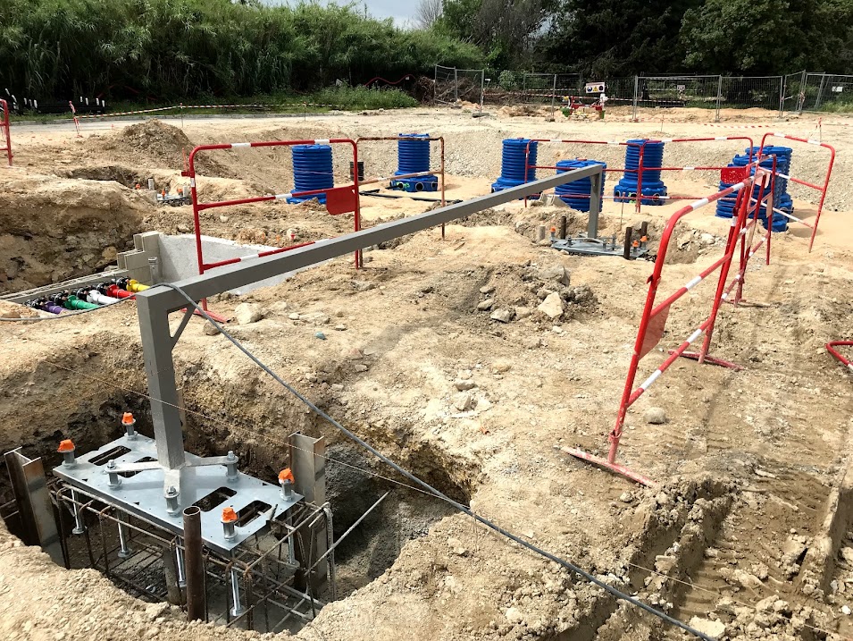 Chantier station-service