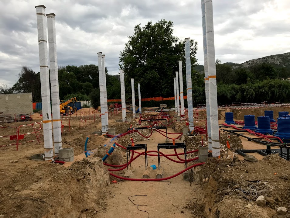 Chantier station-service
