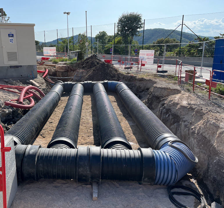 Chantier station-service