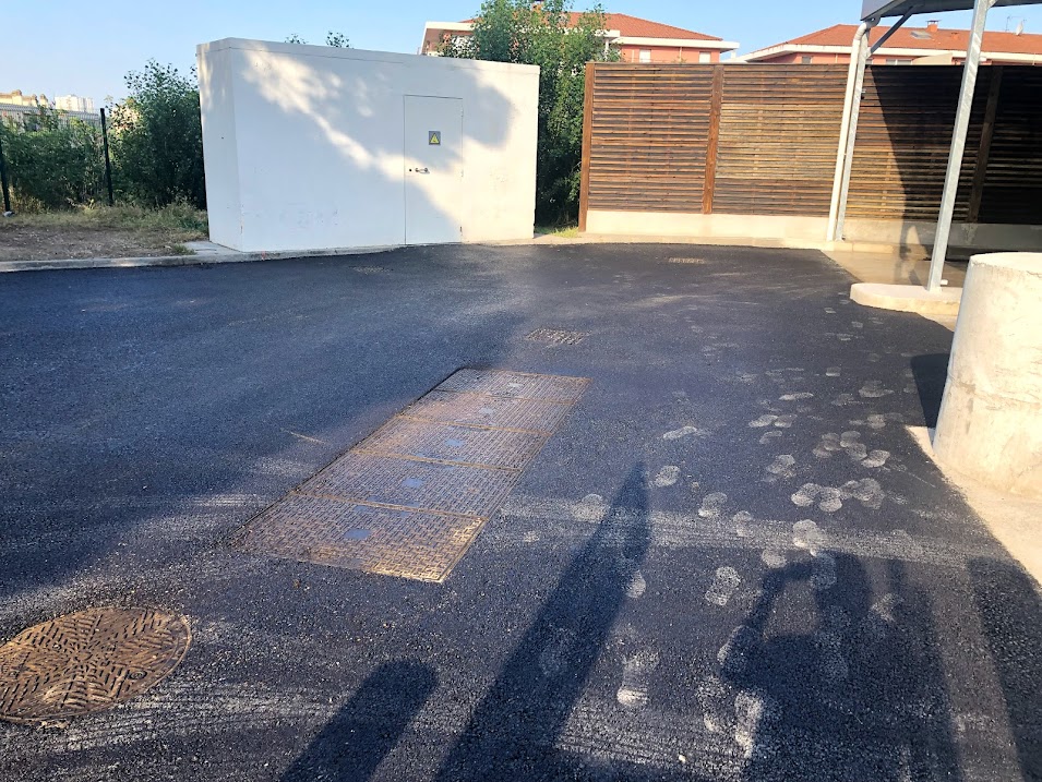 Chantier station-service