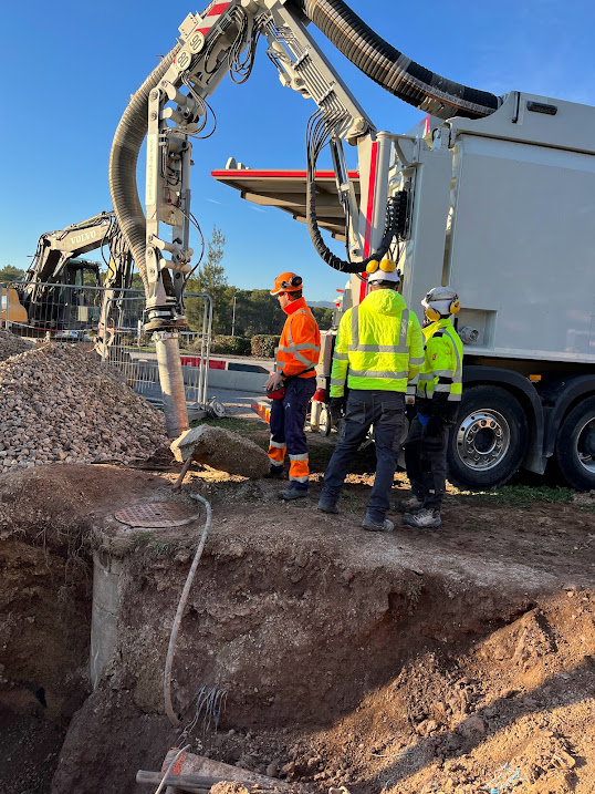 Chantier station-service