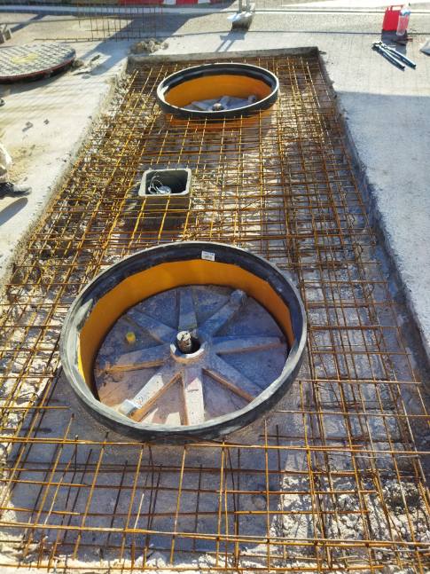 Chantier station-service